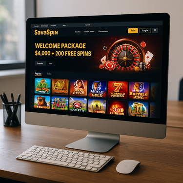 SavaSpin Casino - Desktop Platform Interface - User Experience